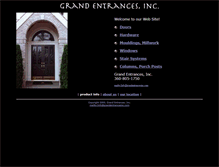 Tablet Screenshot of grandentrancesinc.com